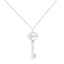 Collier Pendentif Clé du Zodiaque Vierge en Argent Sterling .925