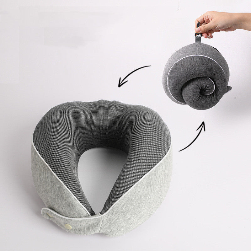 Premium Memory Cotton Travel Nap Pillow