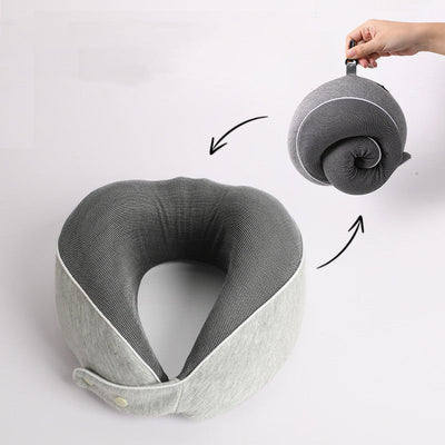 Premium Memory Cotton Travel Nap Pillow