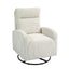 Silla mecedora giratoria tapizada JiaDa en beige