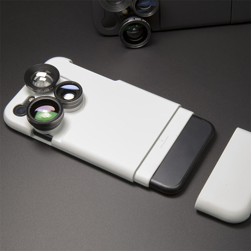 4-in-1 Mobile Phone Lens Case for iPhone