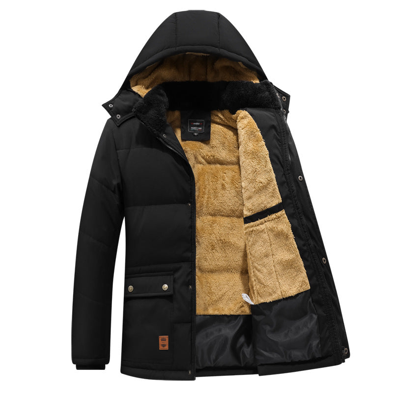 Men's Waterproof Fleece-Lined Parka Jacket