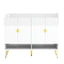 U-Can shoe cabinet with door, 11 layers with adjustable shelves, modern wooden shoe cabinet (PVC surface) - Korvel