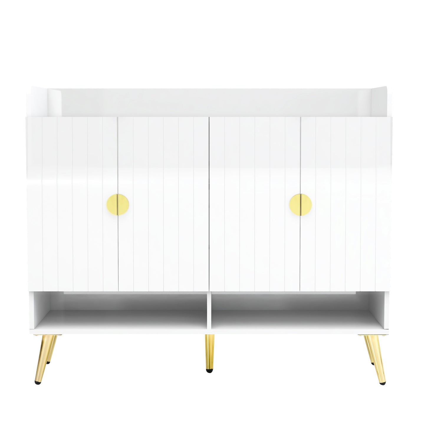 U-Can shoe cabinet with door, 11 layers with adjustable shelves, modern wooden shoe cabinet (PVC surface) - Korvel
