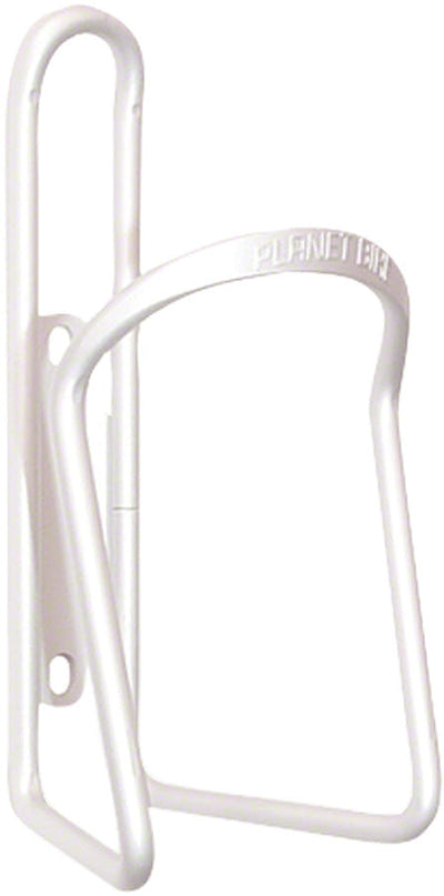 Planet Bike Alloy Water Bottle Cage - Aluminum White