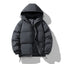 Men's Thickened Cotton-Padded Hoodie Coat for Winter