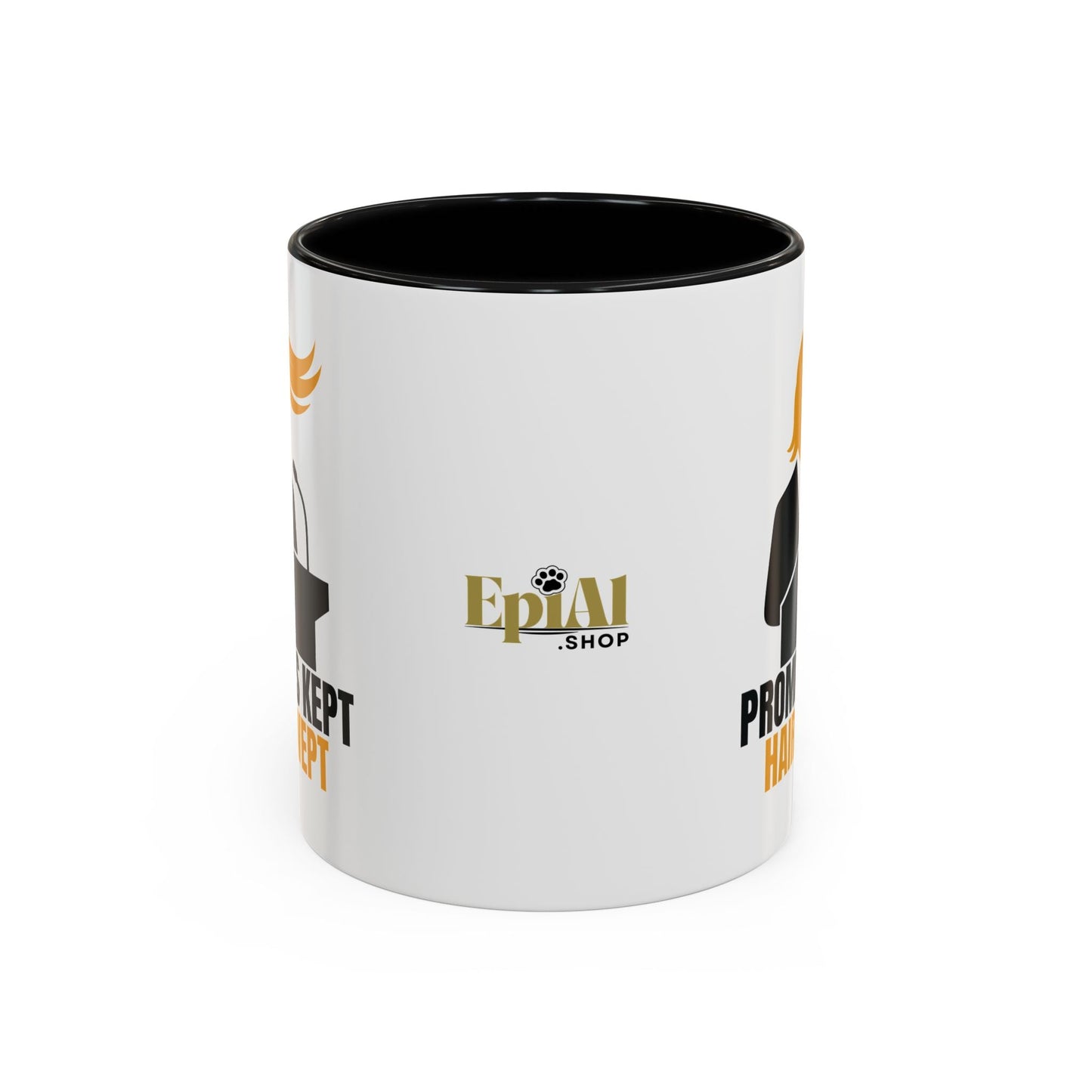 Promises Kept, Hair Swept Two-Tone Coffee Mug