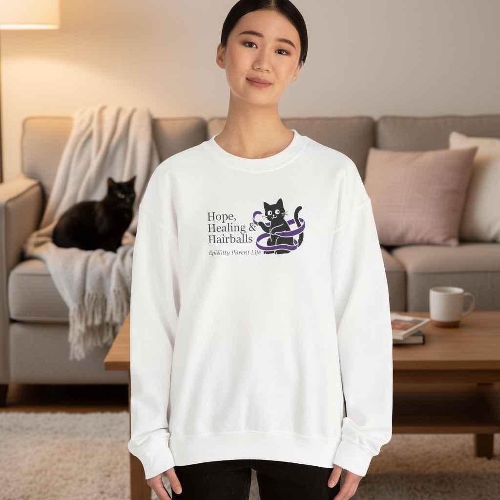 Sudadera Epikitty Parent Life de Esperanza, Sanación y Bolitas de Pelo
