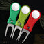 Golf Green Fork Aluminum Handle Folding Spring Repair Tool Gift New - Korvel