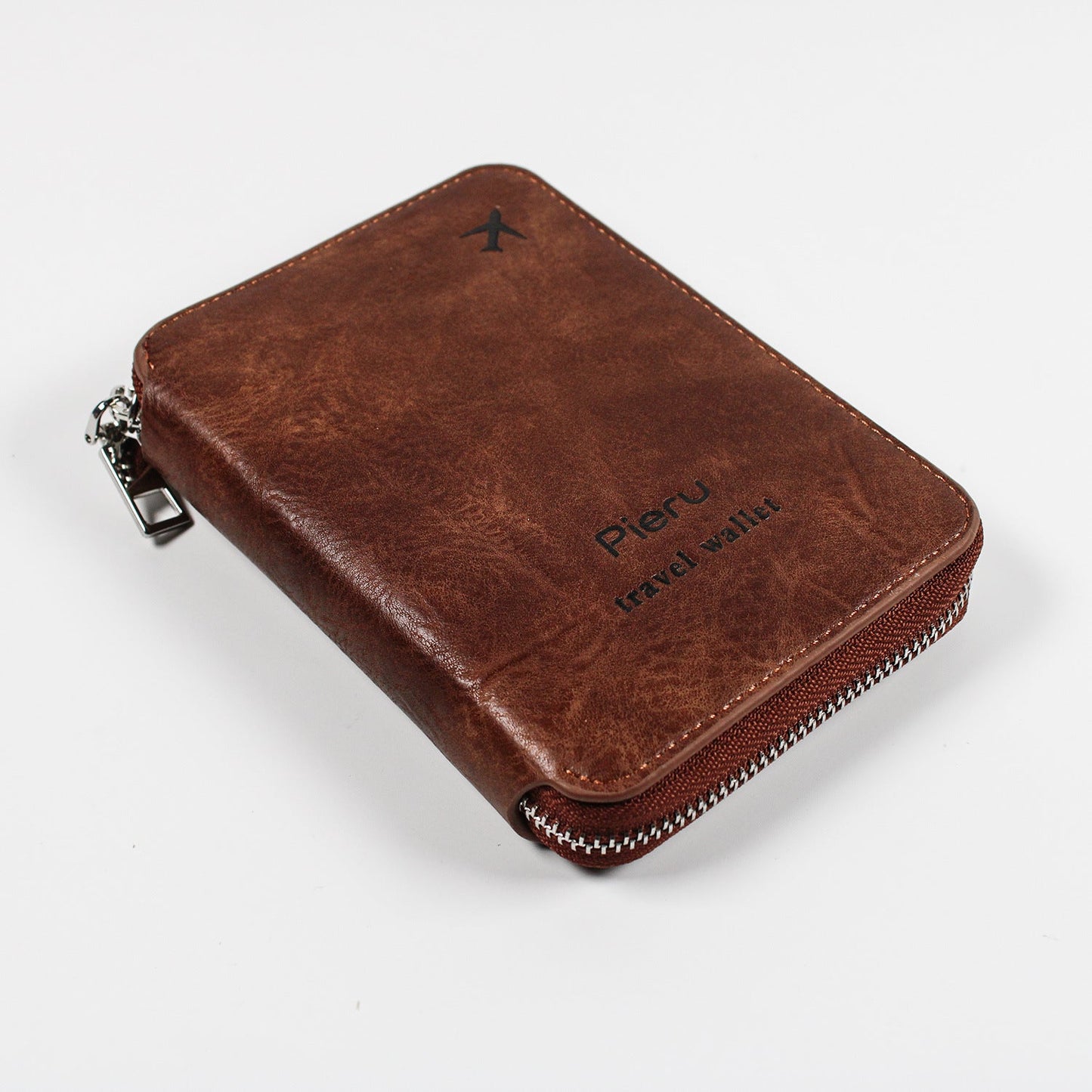 Multi-functional RFID Travel Wallet with Zipper Closure