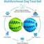 Dog Toy Ball Interactive Rubber Balls Puppy Chewing Toys Pet Tooth Cleaning Ball Cats Pets Food Treat Feeder Silicone Balls Toy - Korvel