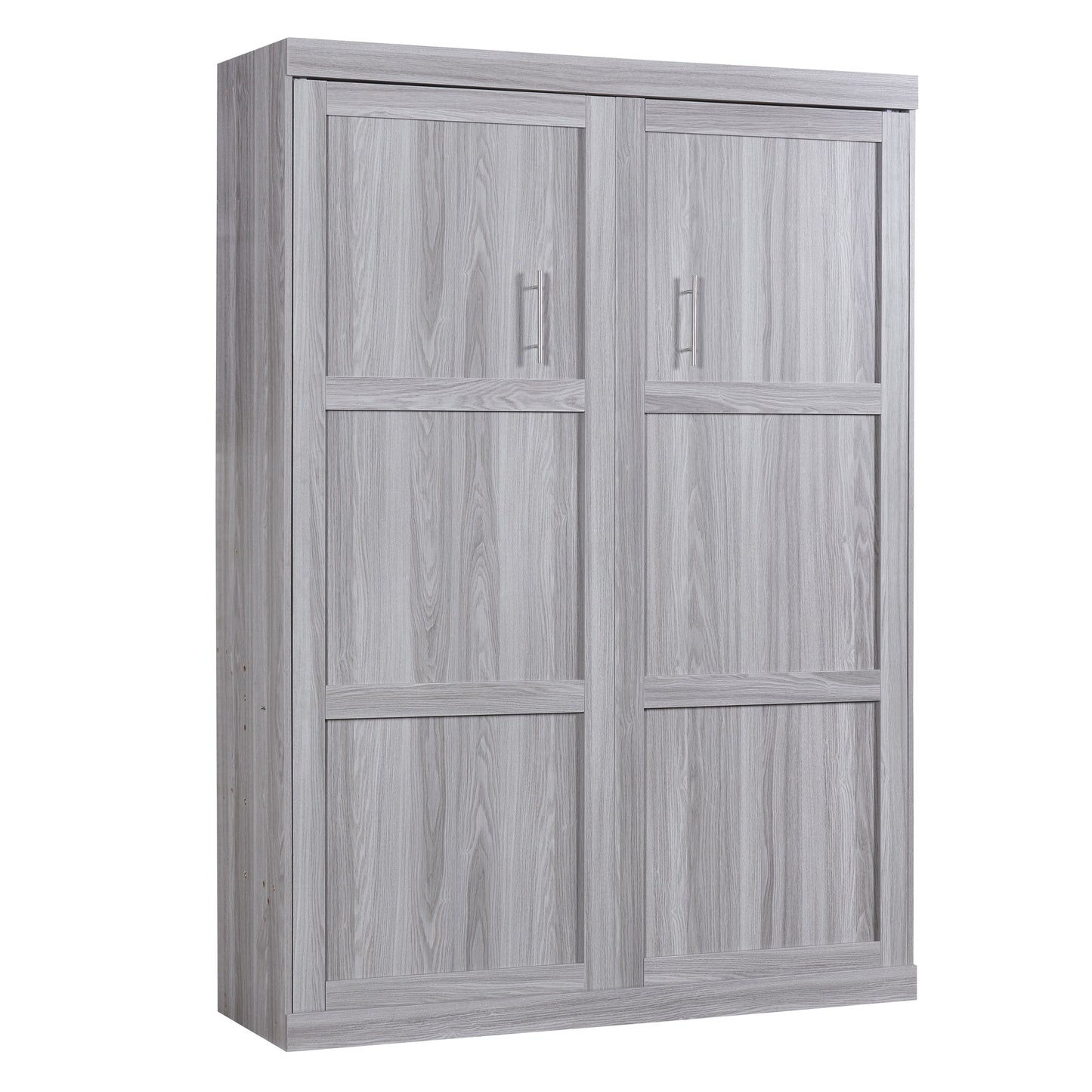 Full Size Murphy Bed, can be Folded into a Cabinet Gray - Korvel