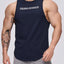 Camiseta Activa de Cuello Redondo para Hombre en Tallas Grandes con Letras
