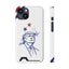 Minimal Line Portrait MagSafe iPhone Case — Say Less Edition