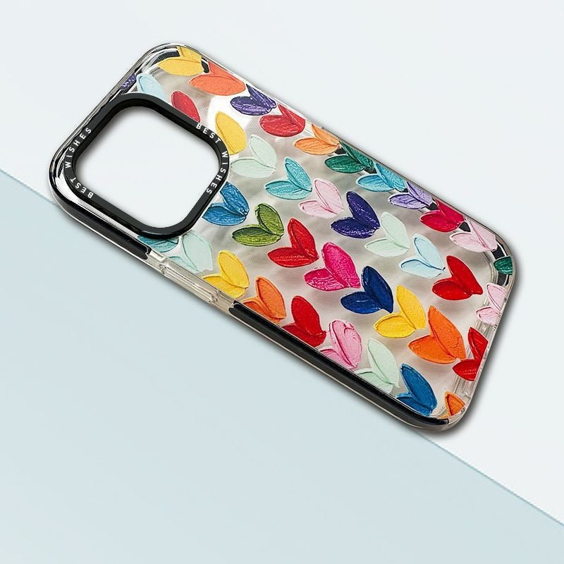 Coque iPhone transparente élégante avec design artistique