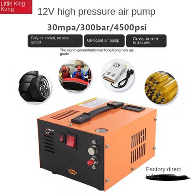 Car 12V Electric High-Pressure Air Compressor 30MPA Diving Breathing Pump 4500PSI - Korvel