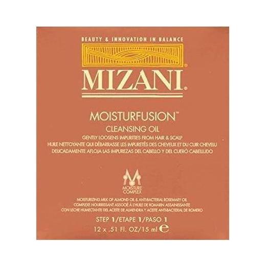 Mizani Moisturfusion Cleansing Oil - Paquete de 12 (0.51 Oz Cada Uno)