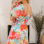 Robe Mini d'Été Imprimée Chic avec Manches Bouffantes
