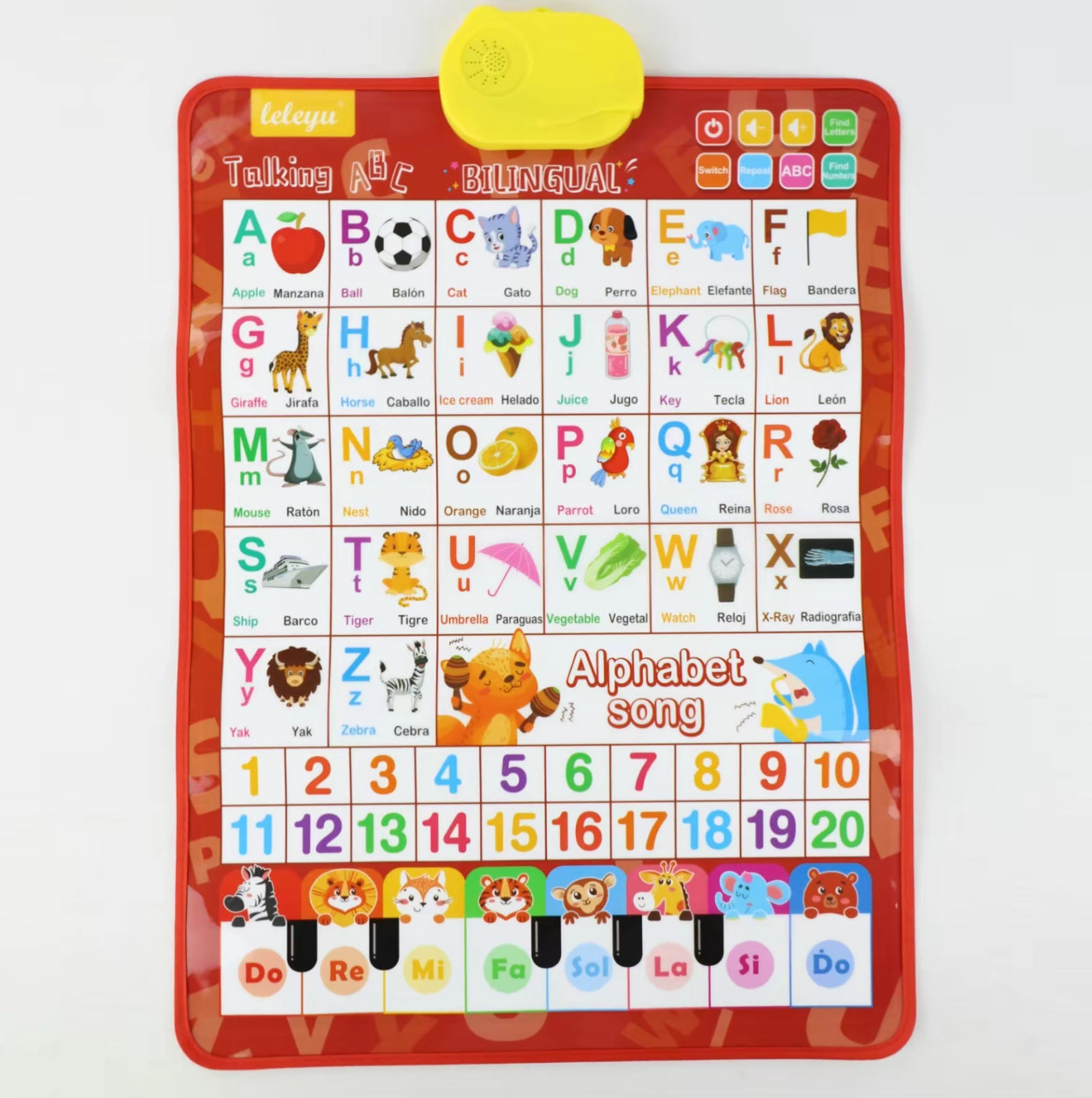 EduTune Bilingual Wall Chart - Korvel