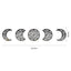 Calcomanía de Pared de Acrílico en Fase Lunar 3D