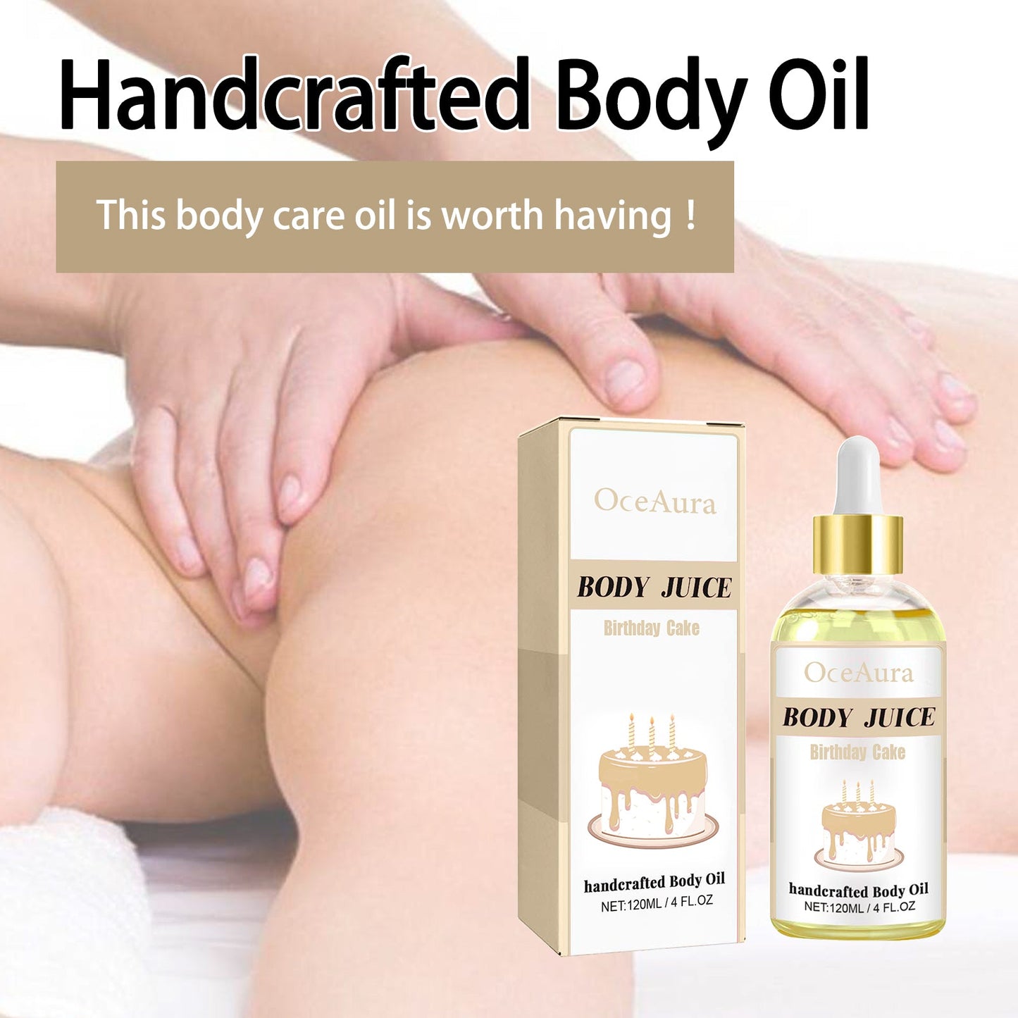 Handcrafted Body Oil, Body Massage Moisturizing Firming And Tender Skin Care Essential Oil - Korvel