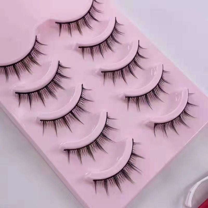 Cartoon Bushy Black Terrier Big Devil False Eyelashes Whole Piece Barbie Eyelashes Natural Little Devil - Korvel