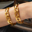 Bracelet en chaîne carrée creuse en acier titane