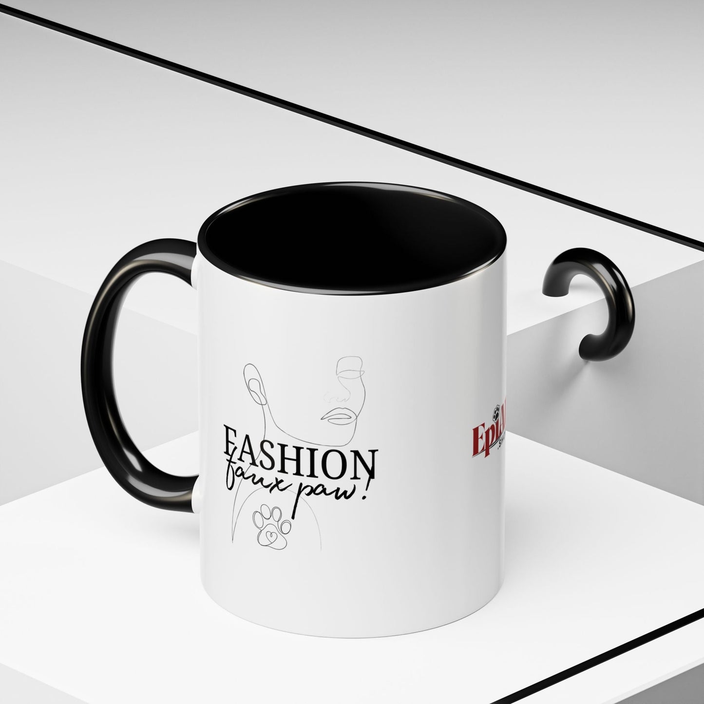 Stylish Faux Paw Accent Coffee Mug - Perfect for Your Brew (11oz & 15oz) - Korvel