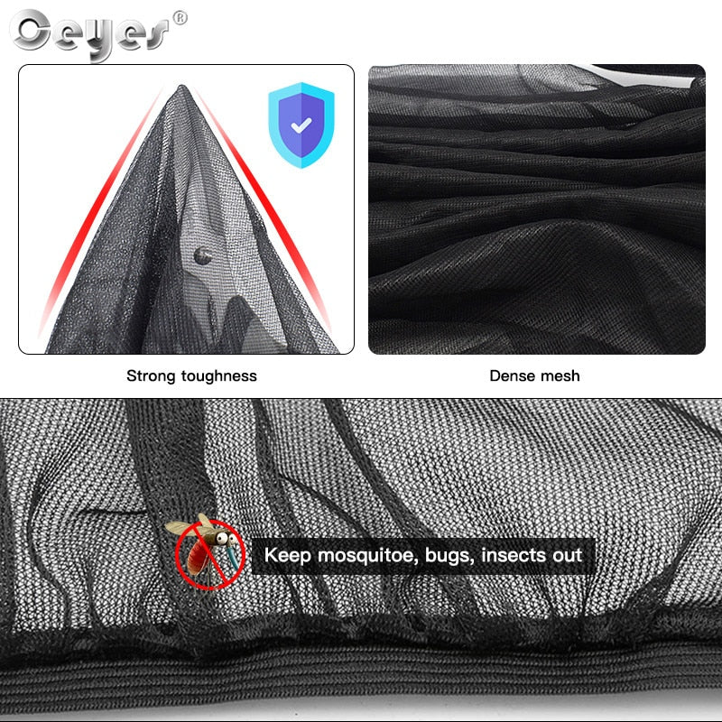 Ceyes 2pcs Car Styling Accessories Sun Shade Auto UV Protect Curtain Side Window Sunshade Mesh Sun Visor Protection Window Films - Korvel