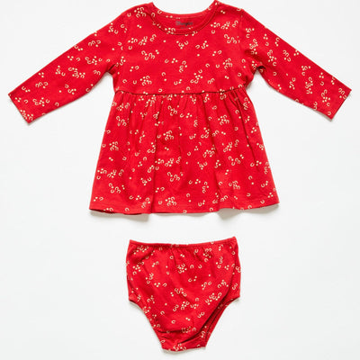 Charming Red Horseshoe Ruffle Dress for Girls | Wrangler - Korvel