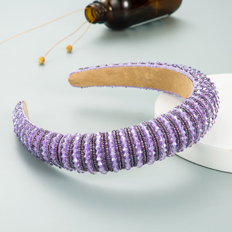 Hand-Woven Beaded Headband - Premium Hair Accessory