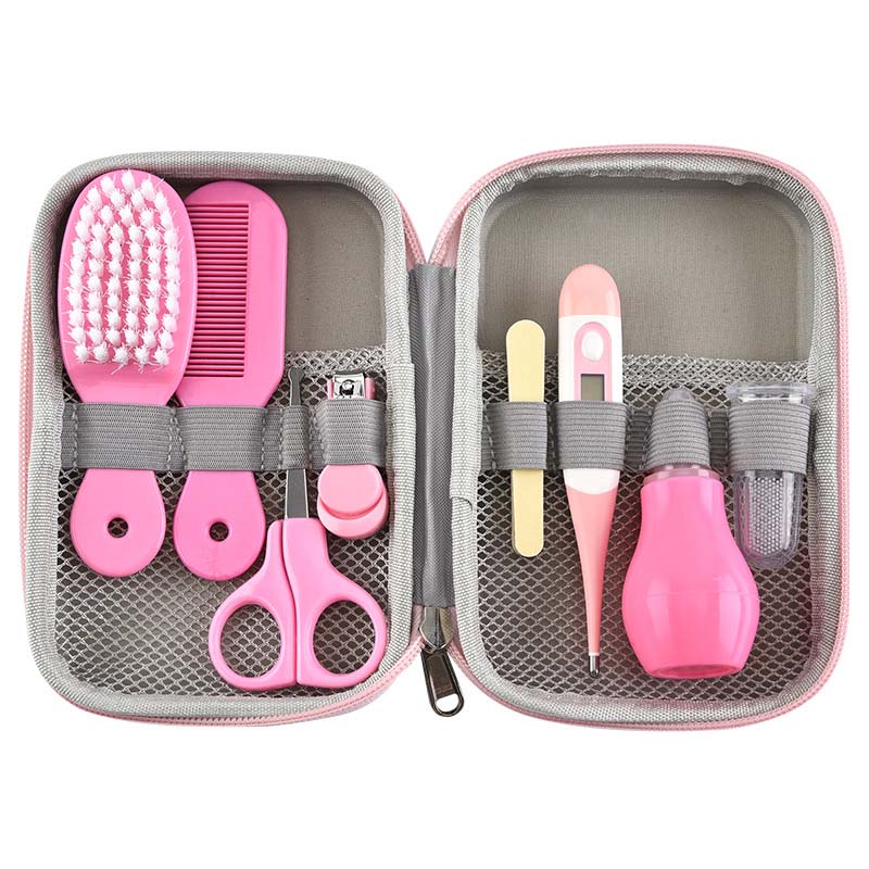 8pcs/set Baby Nail Scissors Clipper Portable Infant Child Healthcare Tools Sets Newborn Grooming Care Kits for Toddler Gift - Korvel