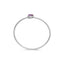 .925 Sterling Silver Amethyst & Diamond Accent Bangle Bracelet