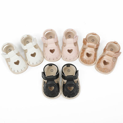 Newborn Summer Sandals Rubber Sole Breathable Shoes Princess Shoes Toddler Shoes Baby - Korvel