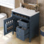 Meuble de salle de bain moderne de 30 pouces avec lavabo et rangement
