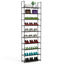10-Tier Space-Saving Shoe Rack for 25-30 Pairs