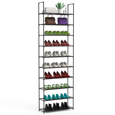 Rangement à chaussures à 10 niveaux économiseur d'espace pour 25 à 30 paires