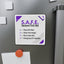 Imán de Primeros Auxilios para Convulsiones S.A.F.E. - Guía de Concienciación sobre la Epilepsia