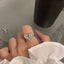 Anillo de Diamante de Circonita de Color Dopamina Love para Mujeres