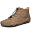 Bottes en cuir pour hommes premium - Chaussures d'extérieur en peluche chaude