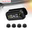 Smart Car TPMS Tire Pressure Monitoring System Solar Power Digital TMPS LCD Display USB Auto Security Alarm Tire Pressure Sensor - Korvel