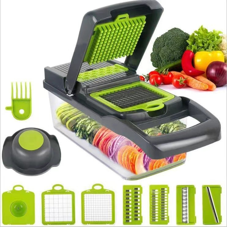 Multifunctional Vegetable Chopper Kitchen Dicer Grater Shredder Set Vegetable Cutter - Korvel