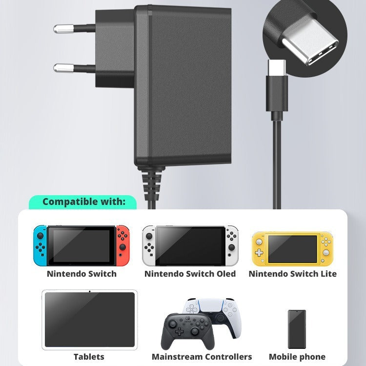 Prise de Charge Rapide Intelligente pour Switch et Switch Lite