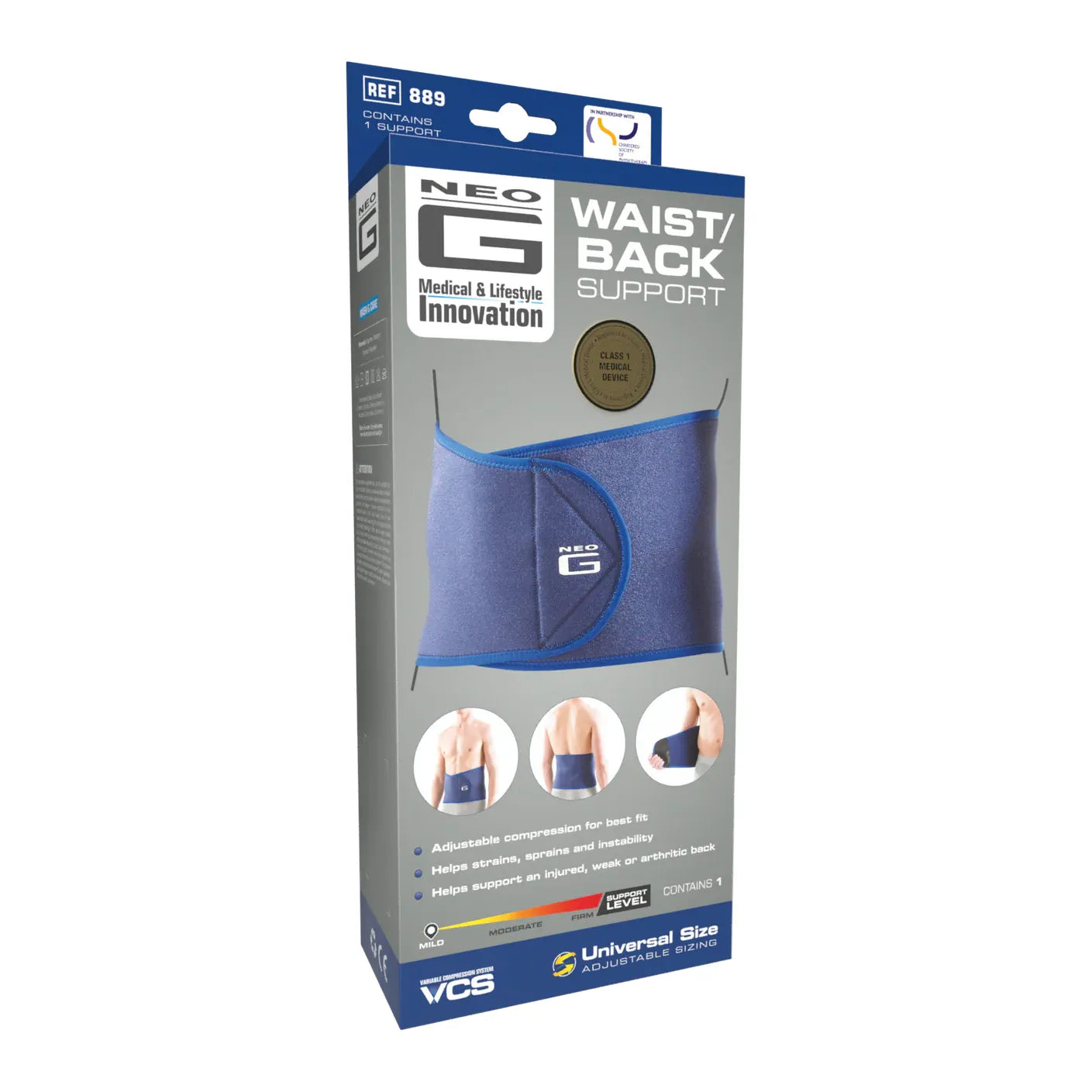 Neo G Adjustable Waist & Back Support Brace