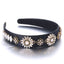 Elegant Baroque Retro Water Diamond Pearl Hair Hoop