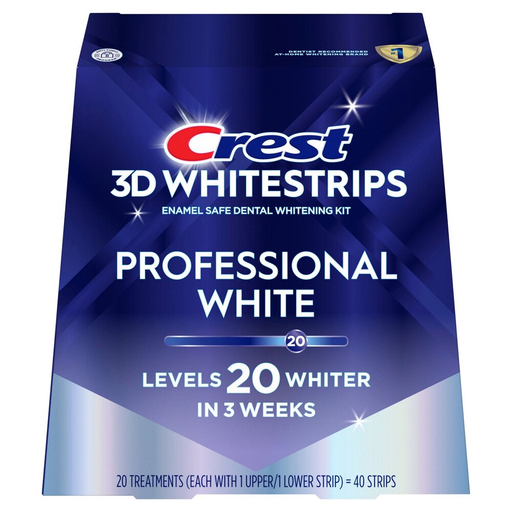 Crest 3D White Strips Kit de Blanchiment Professionnel Sûr pour l'Émail