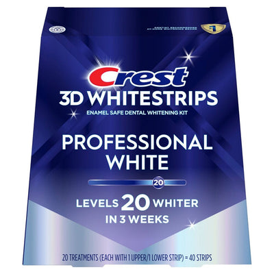 Crest 3D White Strips Professional Enamel Safe Whitening Kit