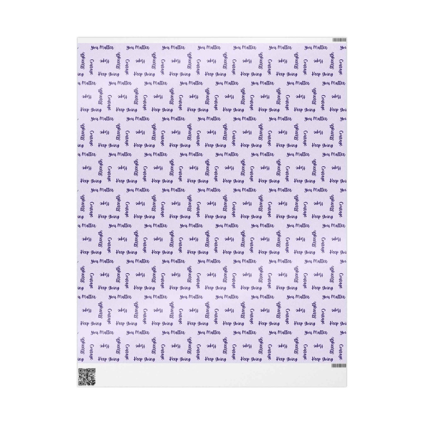 Emballage de mots inspirants – Emballage cadeau violet clair