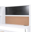 Cama nido elegante de tamaño twin con almacenamiento y cama extraíble - Blanca