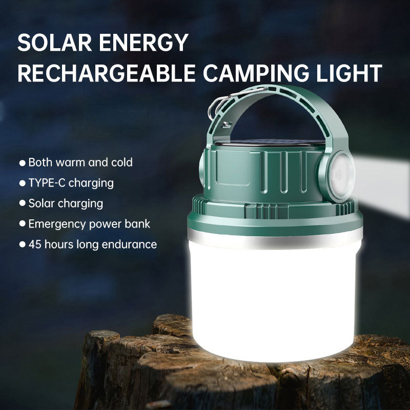 Outdoor Camping Light Solar Charging Camping Light LED Bulb Household Emergency Light - Korvel